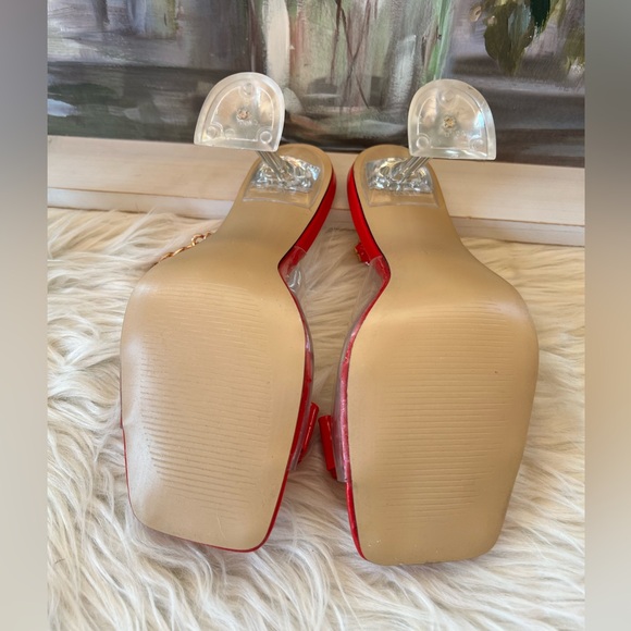 Malernisi Woman Clear Heel Sandal
Bowknot Transparent Metal Size 8 (See … - Picture 4 of 12